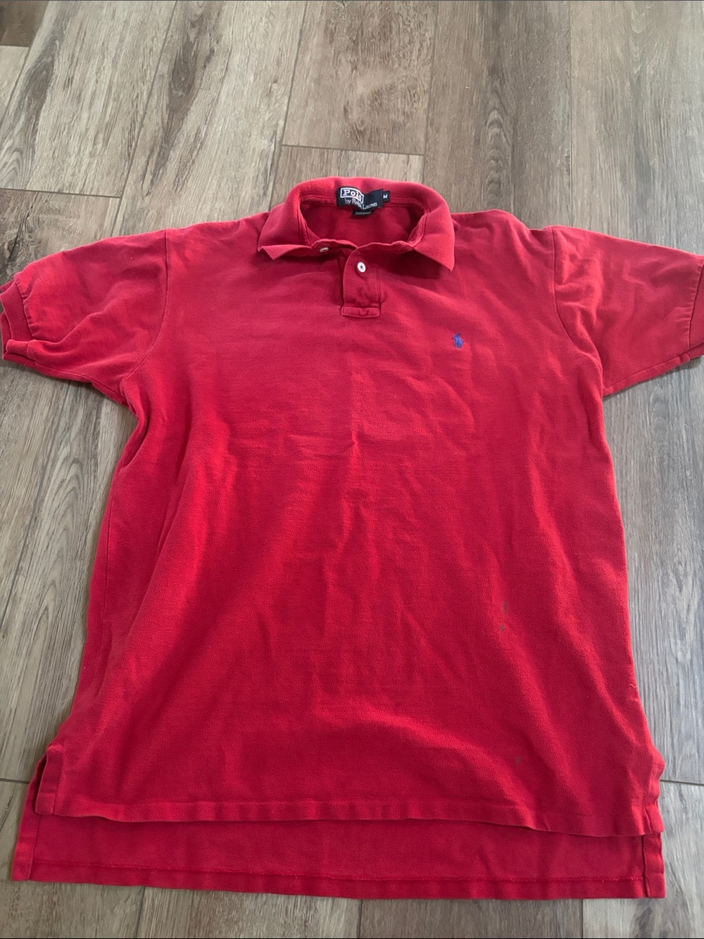 Polo by Ralph Lauren Men’s Red Short-Sleeve Polo with Embroidered Logo